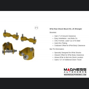 Jeep Wrangler JK 6Pak Shock Upgrade System 