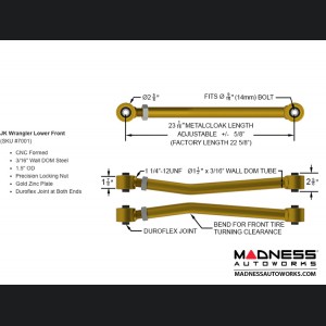 Jeep Wrangler JK Game-Changer Suspension 4.5" - Hi-Steer - No Shock Edition 