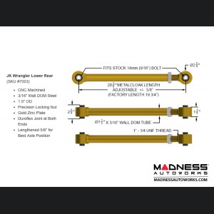 Jeep Wrangler JK Game-Changer Suspension 5.5" Bolt-On - Hi Steer - RockSport L/T Edition