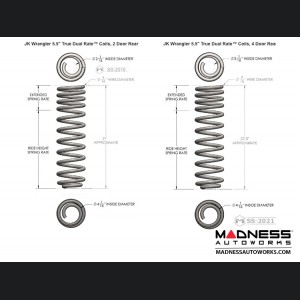 Jeep Wrangler JK 4-Link Long Arm Compound Suspension System - 4.5"/5.5" - No Shock Edition 