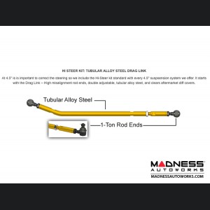 Jeep Wrangler JK 4-Link Long Arm Compound Suspension System - 4.5"/5.5" - No Shock Edition 