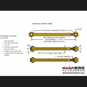 Jeep Wrangler JK 4-Link Long Arm Compound Suspension System - 4.5"/5.5" - No Shock Edition 