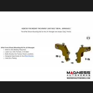 Jeep Wrangler JK 4-Link Long Arm Compound Suspension System - 4.5"/5.5" - 6Pak Edition 