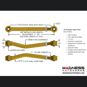 Jeep Wrangler JK 4-Link Long Arm Compound Suspension System - 4.5"/5.5" - 6Pak Edition 