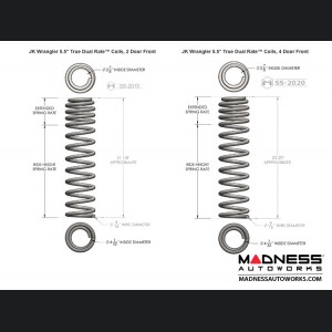 Jeep Wrangler JK 4-Link Long Arm Compound Suspension System - 4.5"/5.5" - 6Pak Edition 