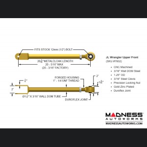 Jeep Wrangler JL Upper Control Arms -  Front 