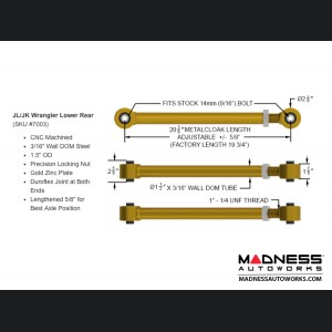 Jeep Wrangler JL Duroflex Control Arms - Full Set 