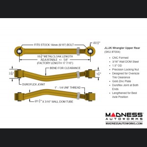 Jeep Wrangler JL Duroflex Control Arms - Full Set 