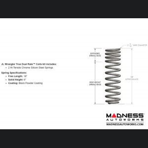 Jeep Wrangler JL 3.5" True Dual Rate Coils - Rear Pair - 4 Door 