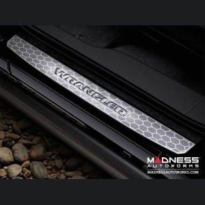 Jeep Wrangler JL Door Sill Guards - 4 Door - Stainless Steel 