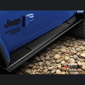 Jeep Wrangler JL Tubular Side Steps - Black