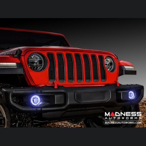 Jeep Wrangler JL LED Surface Mount Fog Light Halo Kit - White