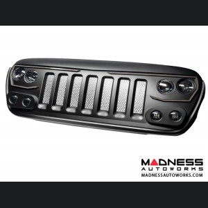 Jeep Wrangler JL Vector Series - Full LED Grille - Granite Crystal Metallic