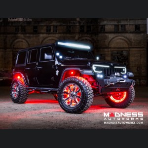 Jeep Wrangler JL Vector Series - Full LED Grille - Firecracker Red