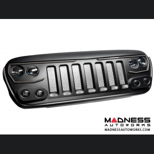 Jeep Wrangler JL Vector Series - Full LED Grille - Granite Crystal Metallic