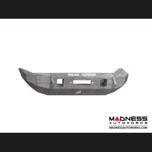 Jeep Wrangler JL Stealth Front Winch Bumper - Mid Width - Raw Steel - by Road Armor