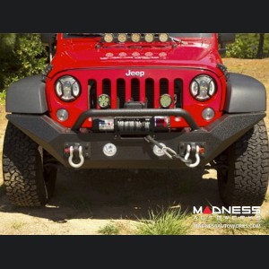 Jeep Wrangler JK Spartan Bumper High Clearance Ends w/Overrider - Front