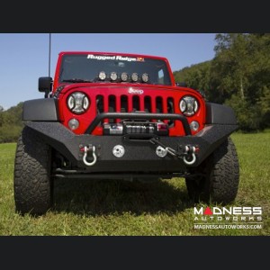 Jeep Wrangler JK Spartan Bumper High Clearance Ends w/Overrider - Front