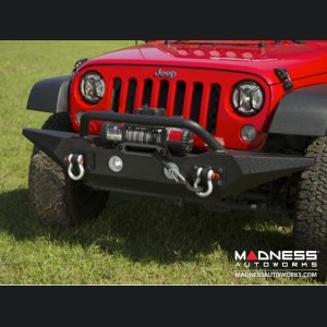 Jeep Wrangler JK Spartan Bumper & Standard Ends w/ Overrider - Front