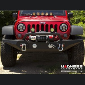 Jeep Wrangler JK Spartan Bumper & Standard Ends w/ Overrider - Front