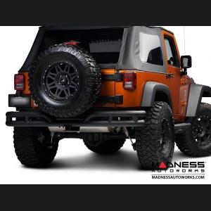 Jeep Wrangler JK Double Tube Bumper - Rear - Black