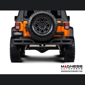 Jeep Wrangler JK Double Tube Bumper - Rear - Black