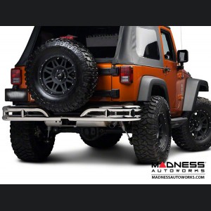 Jeep Wrangler JK Double Tube Bumper - Rear - Stainless Steel