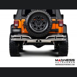 Jeep Wrangler JK Double Tube Bumper - Rear - Stainless Steel