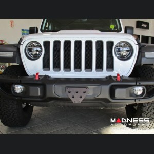 Jeep Wrangler JL Quick-Release Front License Plate Bracket for Plastic Bumper