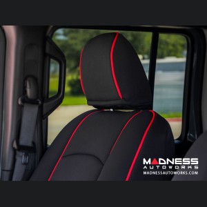 Jeep Wrangler JL Seat Covers - Front + Rear Seats - Custom Neoprene Design