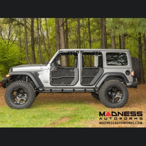 Jeep Wrangler JL Fortis Tube Door Covers - Front - Black