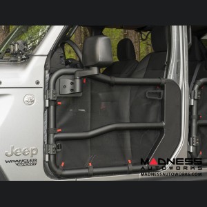 Jeep Wrangler JL Fortis Tube Door Covers - Front - Black