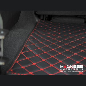 Jeep Wrangler JL Cargo Mat - Black w/ Red Stitching 