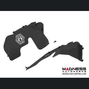 Jeep Gladiator 3.0L Diesel Vented Replacement Inner Fender Well - Aluminum - Black Powdercoat - Front