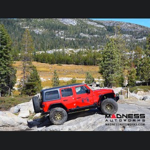 Jeep Wrangler JL Overland Tube Fenders by Metalcloak - Front - Raw Metal