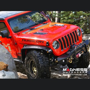 Jeep Wrangler JL Overland Tube Fenders by Metalcloak - Front - Raw Metal