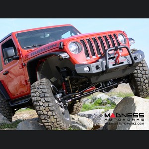 Jeep Wrangler JL Overland Tube Fenders by Metalcloak - Front - Raw Metal