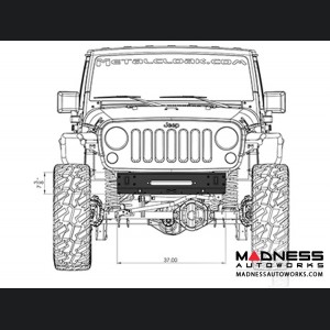 Jeep Wrangler JK Frame Built Bumper - Front 