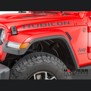 Jeep Wrangler JL Performance High Top Fender Flares Set - Paintable - 4 Door