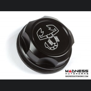 Jeep Renegade Oil Cap - 1.4L Engine - Competizione - Black Anodized Billet - w/ Scorpion Logo