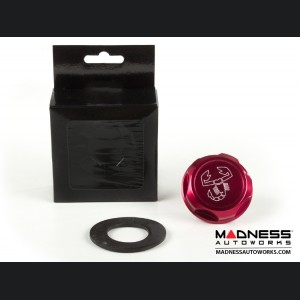 Jeep Renegade Oil Cap - 1.4L Engine - Competizione - Red Anodized Billet- w/ Scorpion Logo