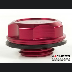 Dodge Dart Oil Cap - 1.4L Engine - Competizione - Red Anodized Billet - w/ Scorpion Logo