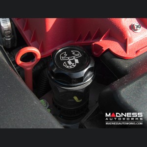 Jeep Renegade Oil Cap - 1.4L Engine - Competizione - Black Anodized Billet - w/ Scorpion Logo