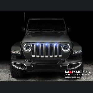 Jeep Gladiator Pre-Runner Style LED Grill Light Kit - Blue