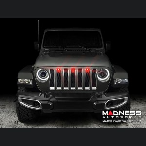 Jeep Gladiator Pre-Runner Style LED Grill Light Kit - Red