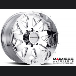 Jeep Wrangler Custom Wheels by Raceline - 939C - 20"x10" - Disruptor Chrome