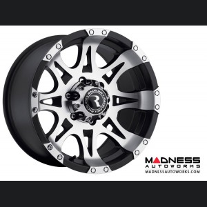 Jeep Wrangler Custom Wheels by Raceline - 982 - 16"x8" - Raptor Black w/ Machined Face