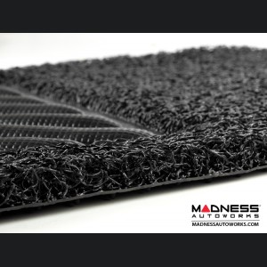 Jeep Renegade All Weather Floor Mats - Front + Rear - Rubber Woven Carpet - Black 