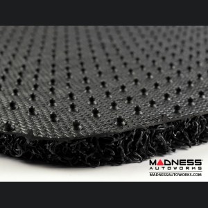 Jeep Renegade All Weather Floor Mats - Front + Rear - Rubber Woven Carpet - Black 