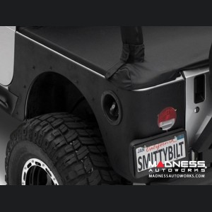 Jeep Wrangler JK XRC Rear Corner Guards by Smittybilt - Black Textured